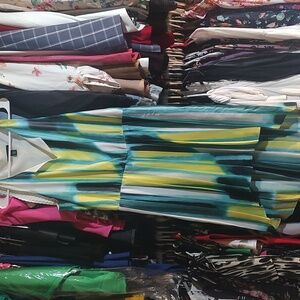 Kenneth Cole pleated hi-low dress